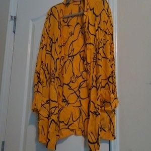 Funky yellow and black blazer